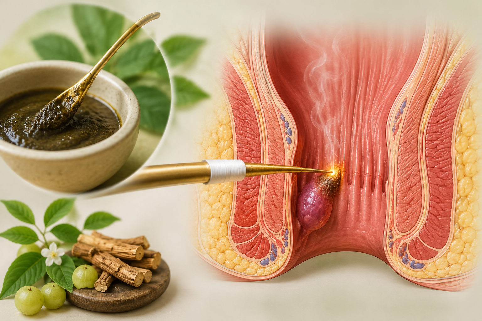 Traditional herbal botanical ingredients representing Kshara preparations
